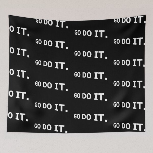 Item preview, GO DO IT Stop Procrastinating Motivational Meme designed and sold by DMcK Designs.