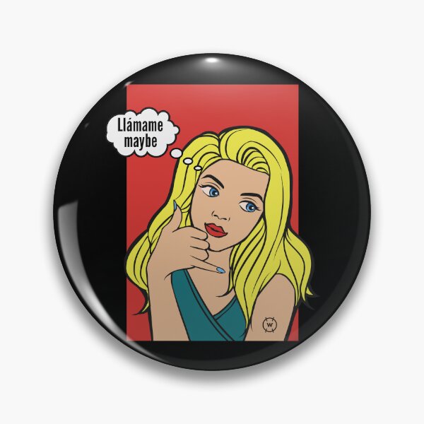 Item preview, Funny Llámame Maybe Pop Art Material Girl designed and sold by wingstar.