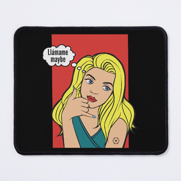 Item preview, Funny Llámame Maybe Pop Art Material Girl designed and sold by wingstar.