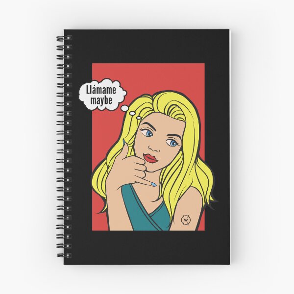 Item preview, Funny Llámame Maybe Pop Art Material Girl designed and sold by wingstar.