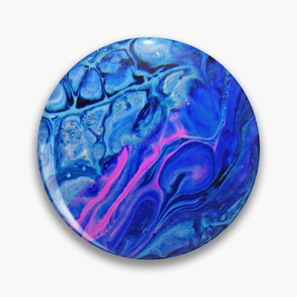 Item preview, Pool Blue Acrylic Pour | Trippy Liquid Art | Trippy Art | Stoked Up Art designed and sold by StokedUpArt.
