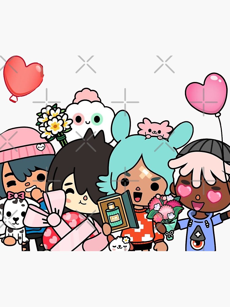 Toca life World characters in Gacha Life 