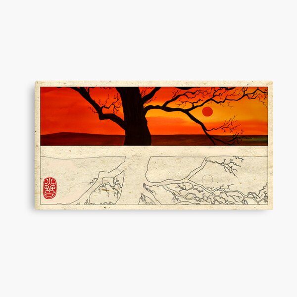 Red Sunset Canvas Print