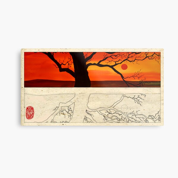 Red Sunset Metal Print