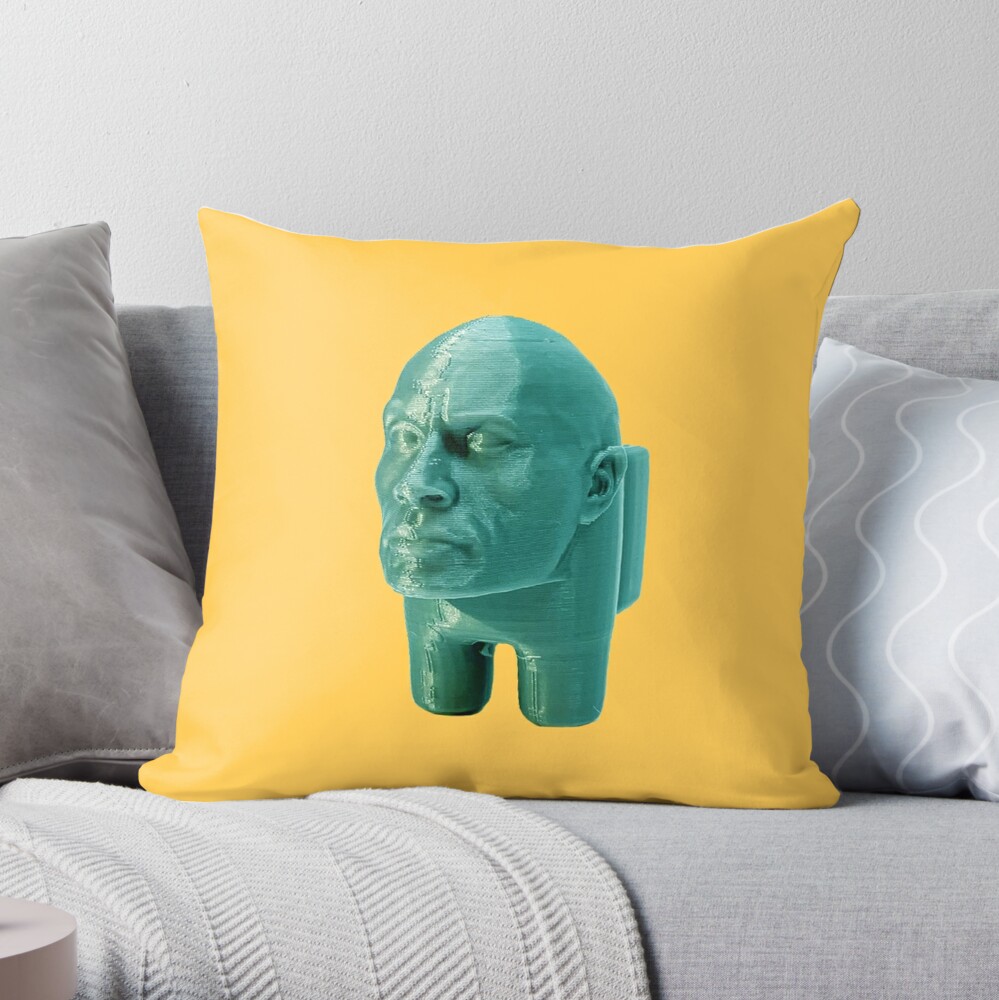 Man face Throw Pillow by MarkTheUser