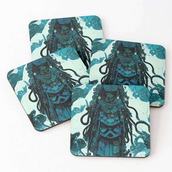 Item preview, Winter Fantasy Pirate Samurai  Tecno Noir Cyber Punk Demon Hunter designed and sold by esotericorigins.