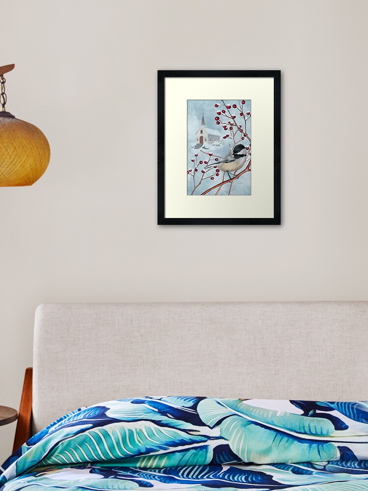 Thumbnail 2 of 7, Framed Art Print, Winter Scene I designed and sold by aprilmoen.