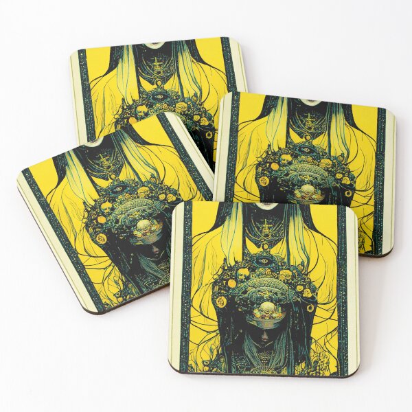 Artikelvorschau, Yellow Priestess Fantasy Tarot entworfen und verkauft von esotericorigins.