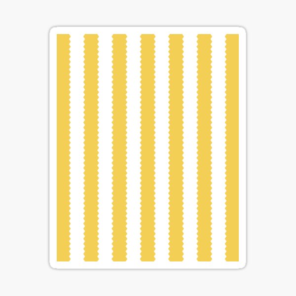 PRIMROSE YELLOW STRIPES Sticker