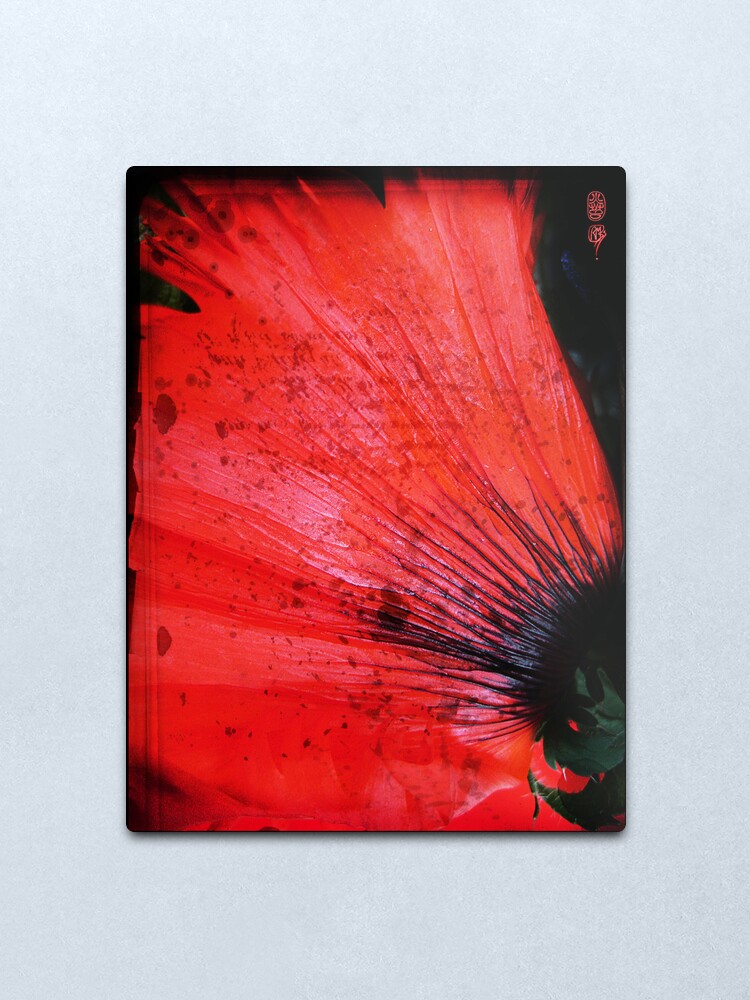 Alternate view of Book Flower Metal Print