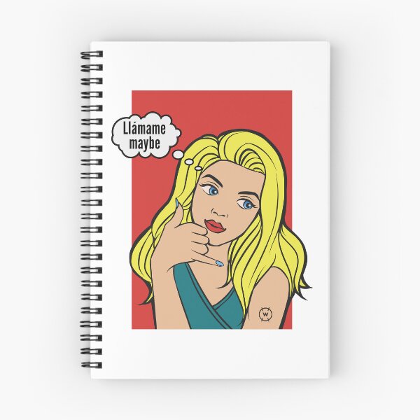 Item preview, Funny Llámame Maybe Pop Art Material Girl designed and sold by wingstar.