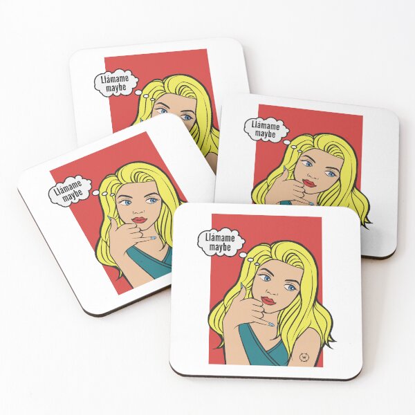 Item preview, Funny Llámame Maybe Pop Art Material Girl designed and sold by wingstar.