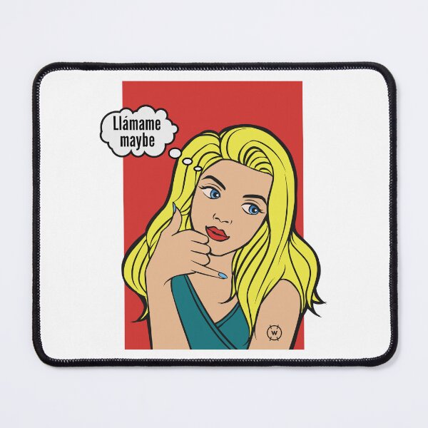 Item preview, Funny Llámame Maybe Pop Art Material Girl designed and sold by wingstar.