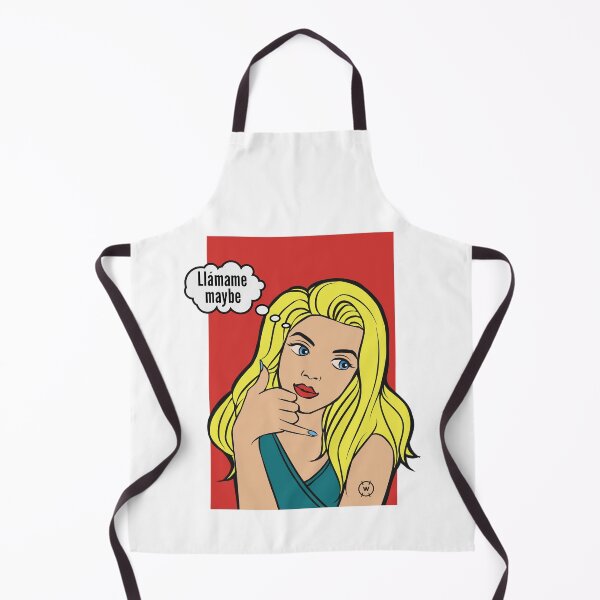 Item preview, Funny Llámame Maybe Pop Art Material Girl designed and sold by wingstar.