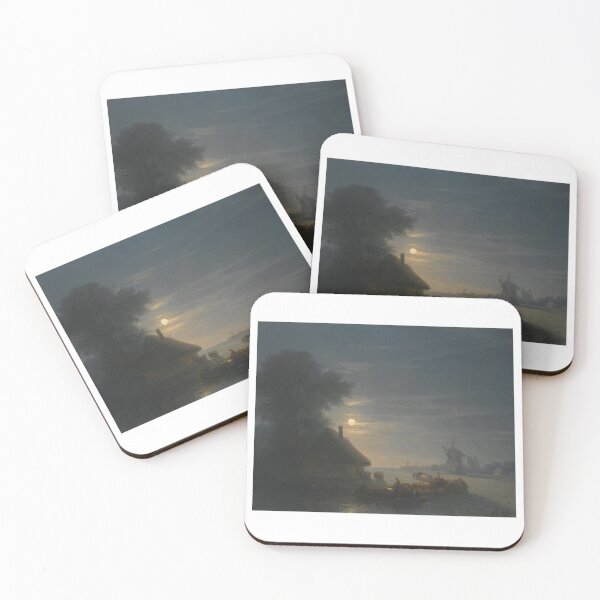Item preview, Ukrainian Landscape At Night - Ivan Konstantinovich Aivazovsky  designed and sold by TeeARTHY.