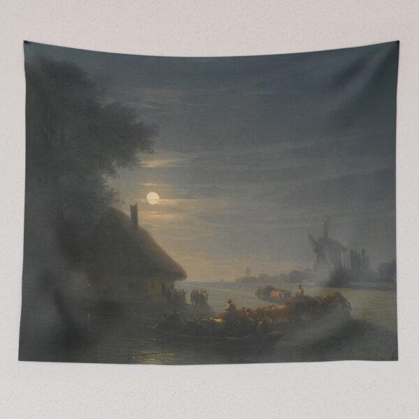 Item preview, Ukrainian Landscape At Night - Ivan Konstantinovich Aivazovsky  designed and sold by TeeARTHY.