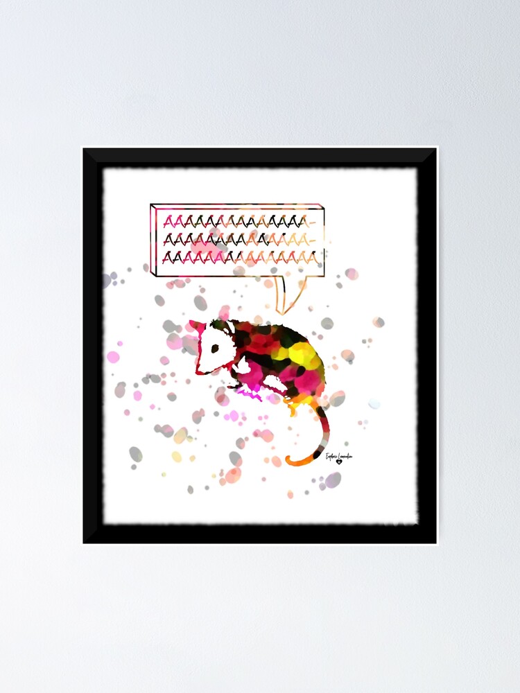 Thumbnail 1 of 3, Poster, Screaming Possum designed and sold by ELDigitals.