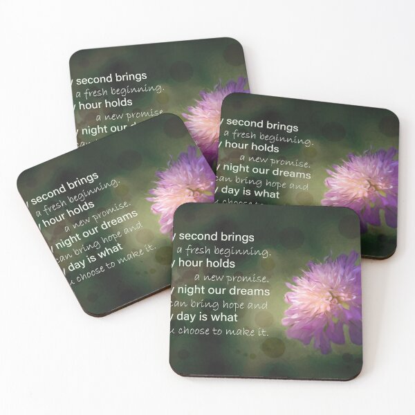 Item preview, A Floral New Beginning Inspiration Quote designed and sold by nbrandsberg.