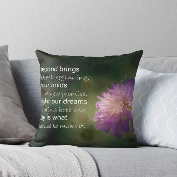 Item preview, A Floral New Beginning Inspiration Quote designed and sold by nbrandsberg.