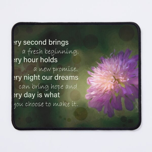 Item preview, A Floral New Beginning Inspiration Quote designed and sold by nbrandsberg.