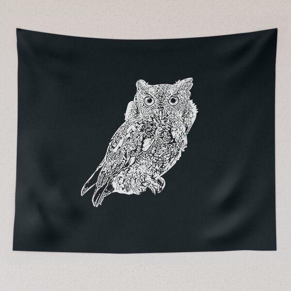Item preview, An Eastern Screech Owl White Design  designed and sold by designsasstultd.