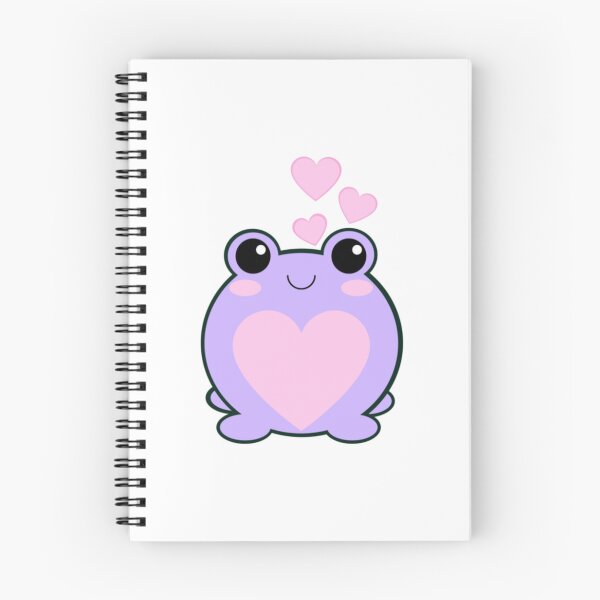 Item preview, Cute and funny kawaii colorful pink cartoon love frog, cute kawaii pink frog with pretty pink love hearts, kawaii frogs for frog lovers  designed and sold by haRexia.