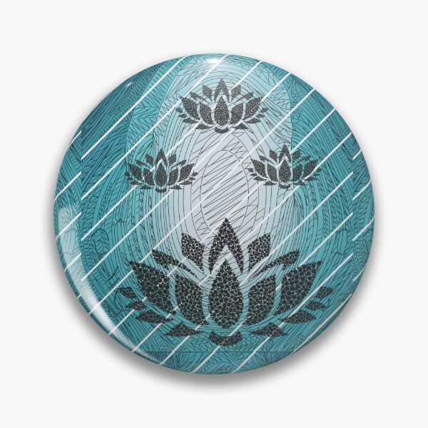 Item preview, Oceanic Blue Flower Abstract Art  designed and sold by Swagmode.