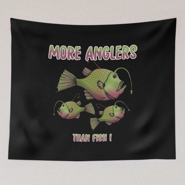 Item preview, More anglers than fish funny fishing design  designed and sold by TipTopTapo.