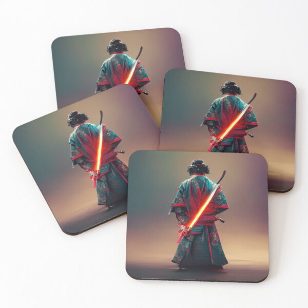 Item preview, Samurai with a glowing sword - best selling  designed and sold by Aditya Bhole.
