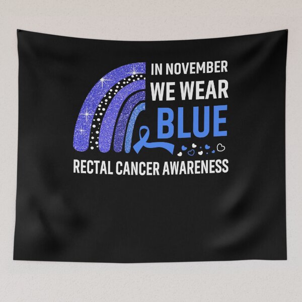 Item preview, In November We Wear Blue Rectal Cancer Awareness designed and sold by Gillosina.