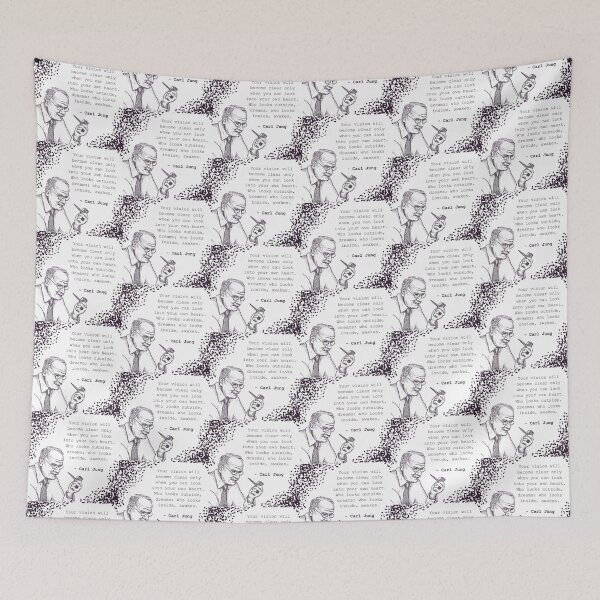 Item preview, Carl Jung Quote Inner Work designed and sold by AbrahamicDesign.