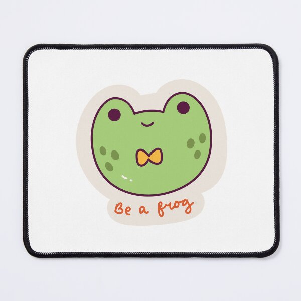 Item preview, Cute and funny kawaii colorful cartoon frog ‘Be a frog’, cute kawaii frogs, kawaii frogs for frog lovers designed and sold by haRexia.