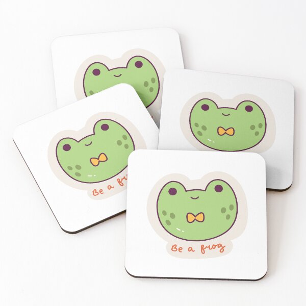Item preview, Cute and funny kawaii colorful cartoon frog ‘Be a frog’, cute kawaii frogs, kawaii frogs for frog lovers  designed and sold by haRexia.