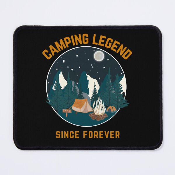 Item preview, Camping Legend Since Forever Camper Outdoors RV Camp Fire Tent Forest Moon Light designed and sold by CarantinedChaos.