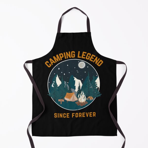 Item preview, Camping Legend Since Forever Camper Outdoors RV Camp Fire Tent Forest Moon Light designed and sold by CarantinedChaos.
