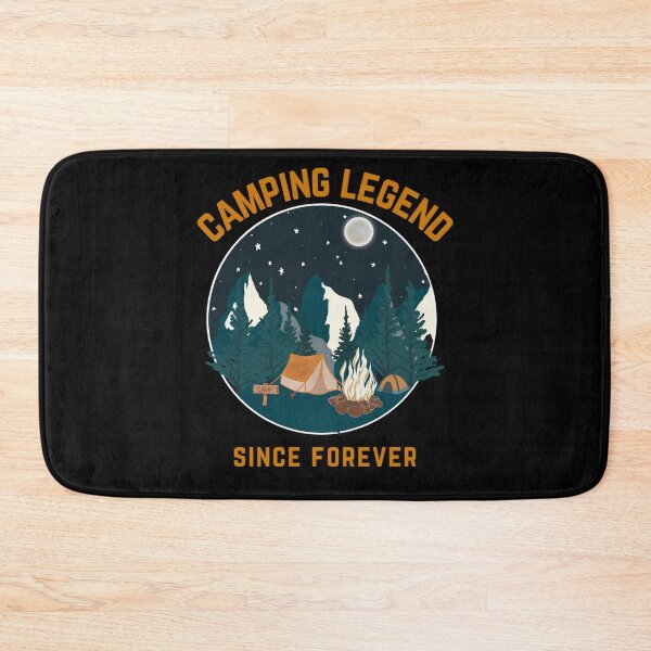 Item preview, Camping Legend Since Forever Camper Outdoors RV Camp Fire Tent Forest Moon Light designed and sold by CarantinedChaos.
