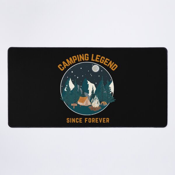 Item preview, Camping Legend Since Forever Camper Outdoors RV Camp Fire Tent Forest Moon Light designed and sold by CarantinedChaos.