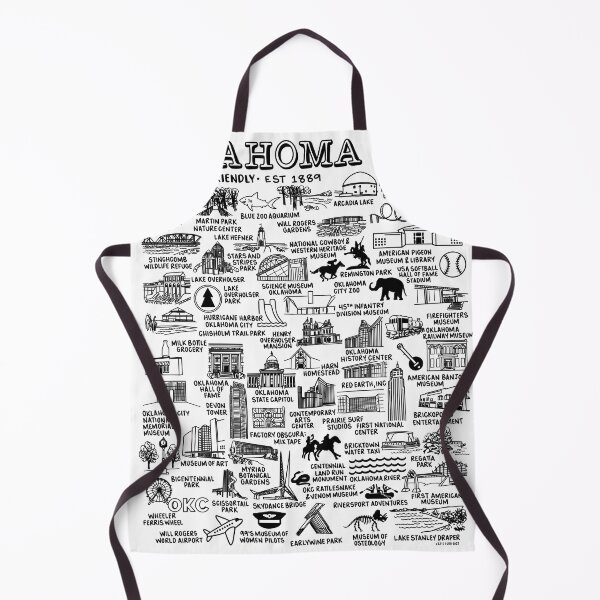 Item preview, Oklahoma City Map Art designed and sold by fiberandgloss.