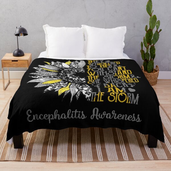 Item preview, I Am The Storm Sunflower Leopard Encephalitis Awareness designed and sold by rechardtee.
