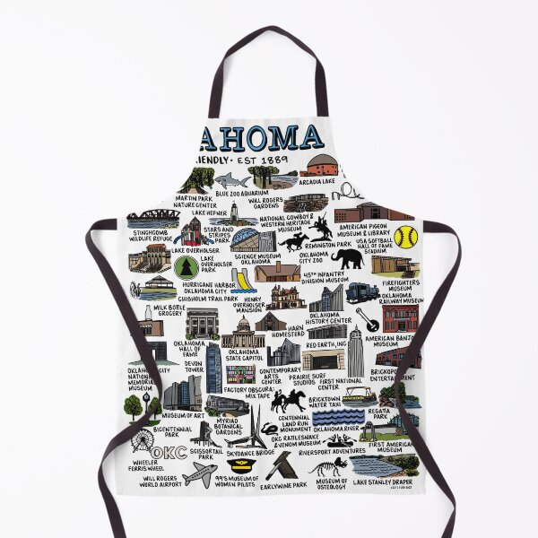 Item preview, Oklahoma City Map Art designed and sold by fiberandgloss.