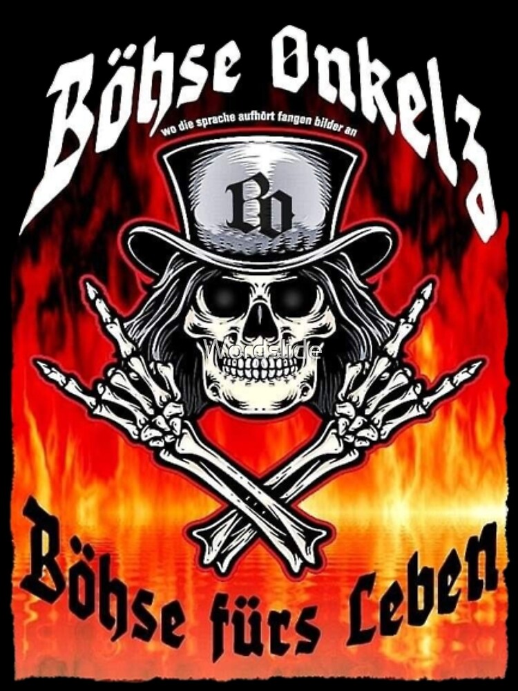 Böhse Onkelz Das Ist Mein Leben Text "Böhse Onkelz Böhse Fürs Leben" Poster for Sale by Wordslide | Redbubble