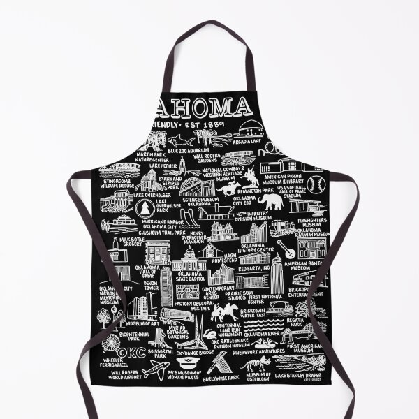 Item preview, Oklahoma City Map Art designed and sold by fiberandgloss.