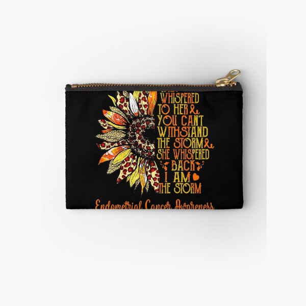 Item preview, I Am The Storm Sunflower Leopard Endometrial Cancer Awareness designed and sold by rechardtee.