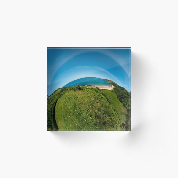 Kinnagoe Bay (as half a planet :-) Acrylic Block