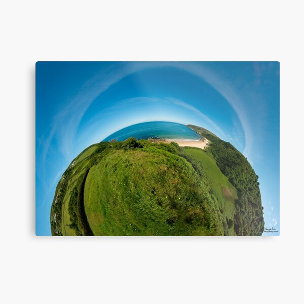 Kinnagoe Bay (as half a planet :-) Metal Print