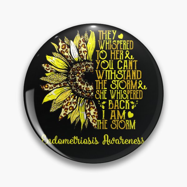 Item preview, I Am The Storm Sunflower Leopard Endometriosis Awareness designed and sold by rechardtee.
