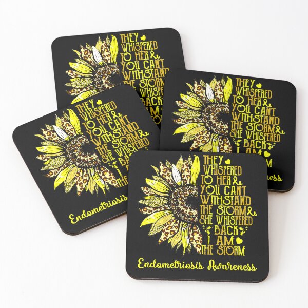 Item preview, I Am The Storm Sunflower Leopard Endometriosis Awareness designed and sold by rechardtee.