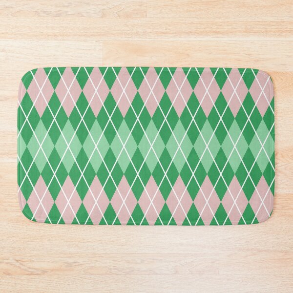 Item preview, Green and Pink Argyle Pattern designed and sold by Creations-By-Em.