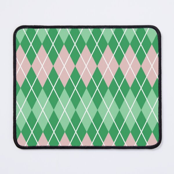 Item preview, Green and Pink Argyle Pattern designed and sold by Creations-By-Em.