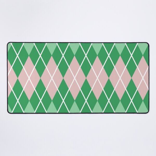 Item preview, Green and Pink Argyle Pattern designed and sold by Creations-By-Em.